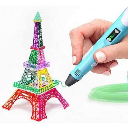 Bolígrafo 3D para niños Smartek 3150BL con pantalla LED Azul