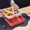 Lonchera Con 3 Compartimentos, Para Niños y Adultos - Imagen 5