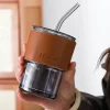 Vaso de Cristal con Tapa y Sorbete de 400ml - Imagen 6