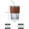 Vaso de Cristal con Tapa y Sorbete de 400ml - Imagen 9