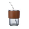 Vaso de Cristal con Tapa y Sorbete de 400ml - Imagen 8