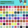 Juego de Marcadores 80pcs. - Imagen 2