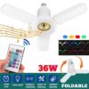 Lámpara LED de Techo Plegable con Bocina Bluetooth BD-6678 - Imagen 4