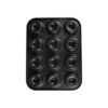 Molde de Metal Rectangular de 12 Cavidades para Hornear Mini Donas