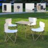 Juego de 4 Sillas y 1 Mesa Plegable para Jardín - Imagen 3