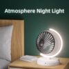Abanico Recargable con Luz Nocturna - Imagen 4