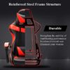 Silla Gamer Ergonómica con Almohadón Lumbar y Cervical - Imagen 8