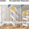 Carrito Multiuso Metálico Plegable de 3 Niveles - Imagen 10